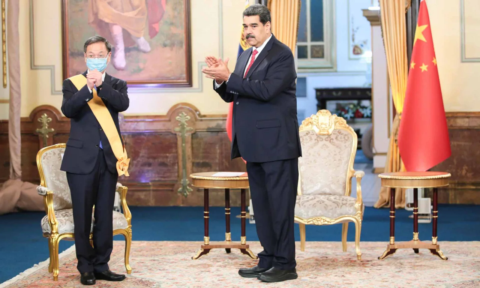Maduro se despide del embajador de China en el país tras 5 años de labor
