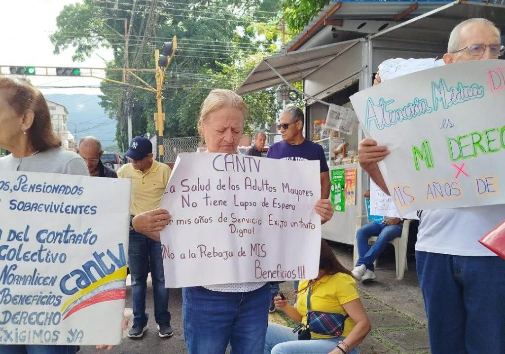 Jubilados de Cantv suman 12 protestas por pagos y salud