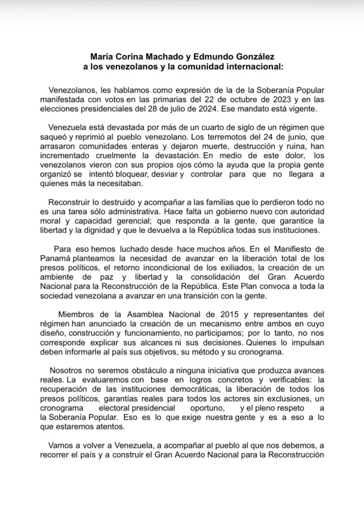 Machado y González no frenarán el diálogo y lo medirán
