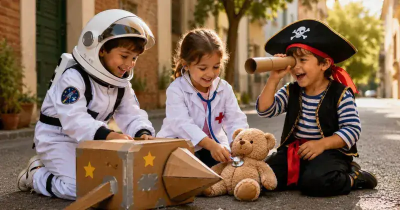 El juego simbólico en la infancia se asocia con mejor salud mental años después, según un estudio con 1.426 niños