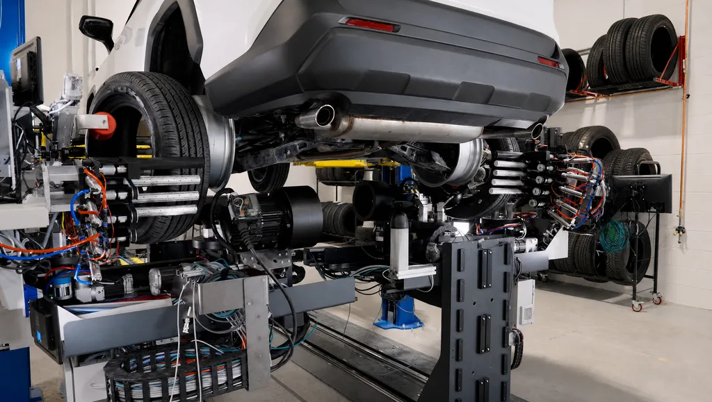 Un robot de taller cambia cuatro neumáticos en 30 minutos