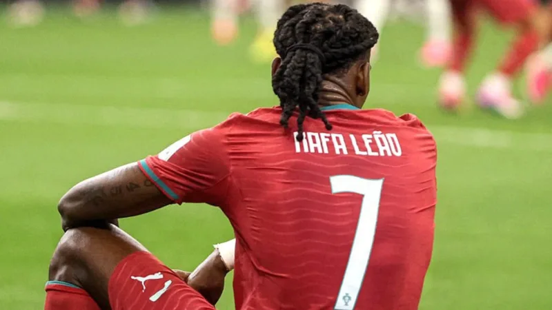 Rafael Leão portará el dorsal 7 de Portugal ante Dinamarca