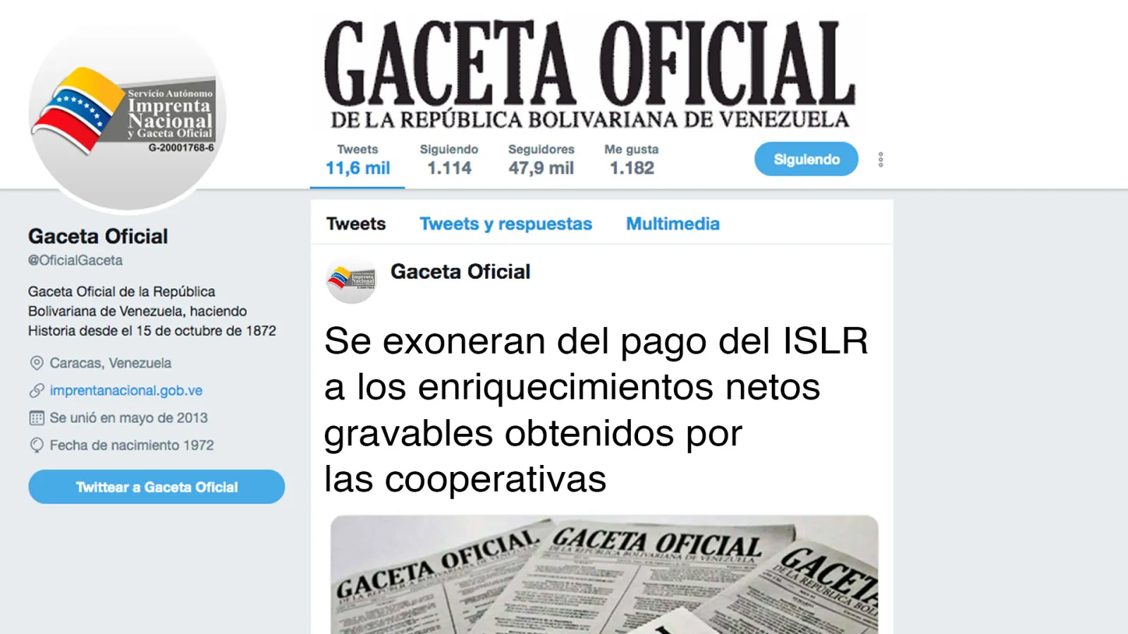 Decreto exonera del ISLR a las cooperativas por un año
