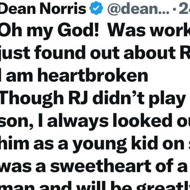 Publicación de Instagram de Dean Norris