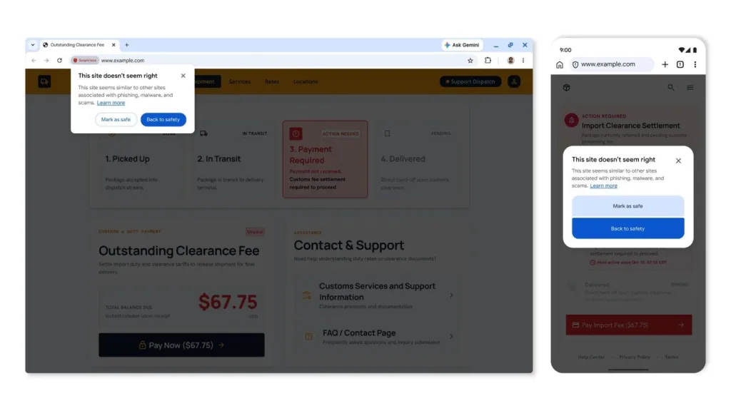 Chrome activará alertas si detecta comandos sospechosos