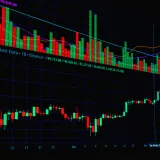 A vibrant display of Bitcoin market trends, featuring bar and line charts for financial analysis.