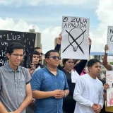Jóvenes de Maracaibo protestan por apagones de hasta 10 horas