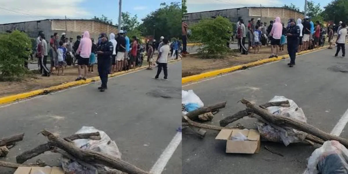 Vecinos de La Pica trancan vía en Maturín por apagón