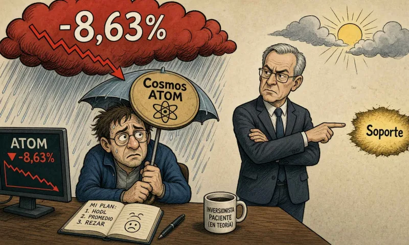 ATOM retrocede 8,63% en una jornada de presión para el mercado