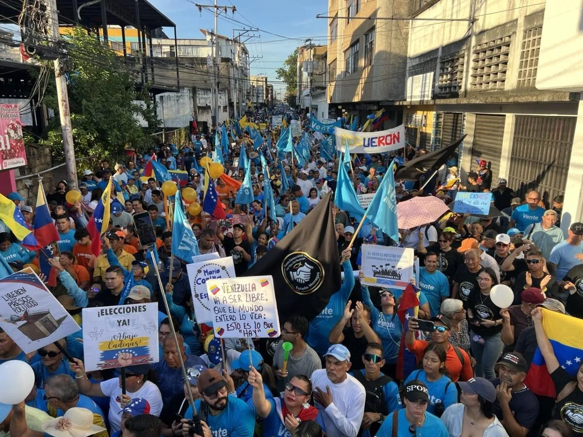 Opositores marcharon en Maturín para exigir elecciones
