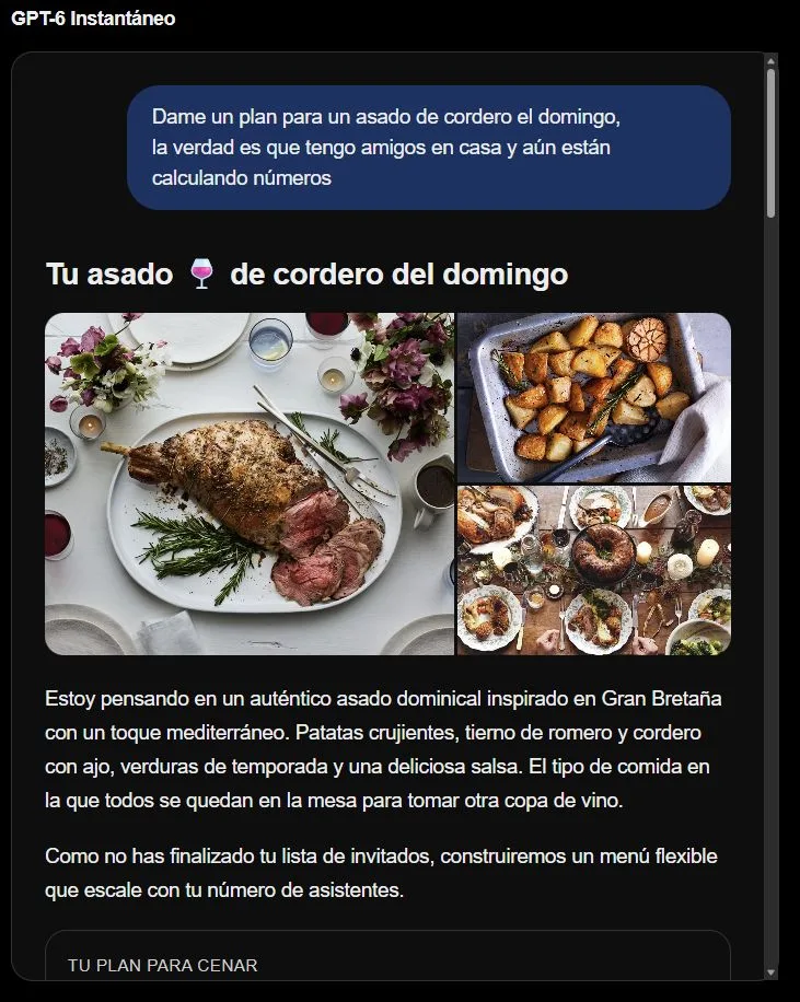 ChatGPT suma respuestas visuales y herramientas interactivas