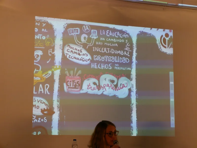 File:Conferencia inaugural de WECUDI 2023 con Lisa Seitz-Gruwel 17.jpg
