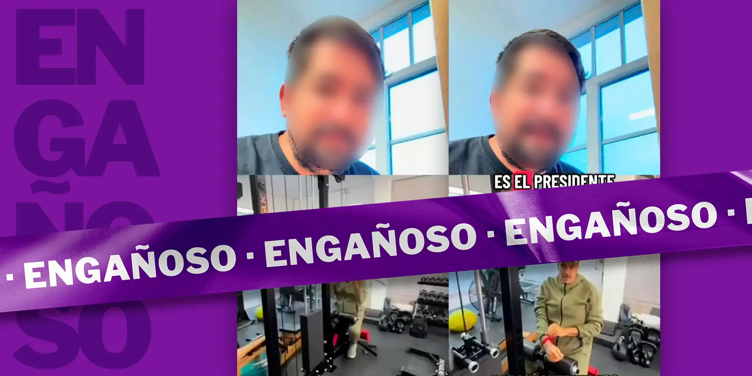 El video de Maduro en un gimnasio es de enero de 2025