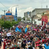 Maracaibo marchó por los 14 años de la victoria de Chávez