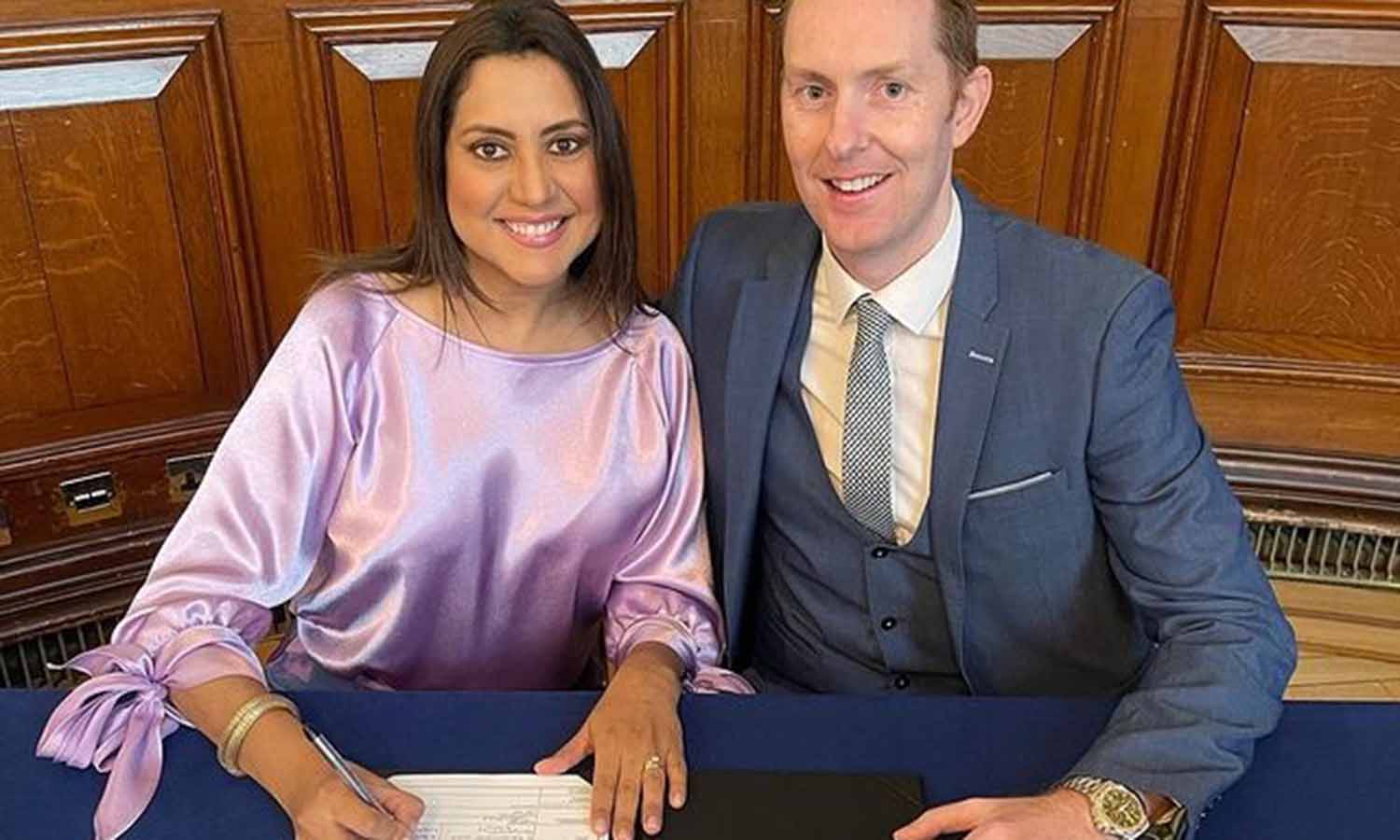 Mariela Celis se casa con el empresario irlandés en Belfast