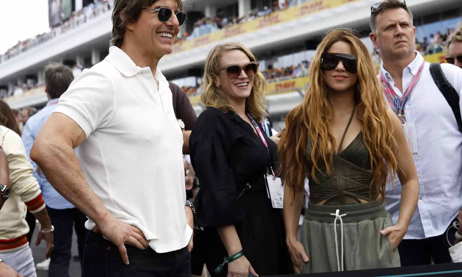 Captan a Shakira y a Tom Cruise juntos en la carrera de la Fórmula 1
