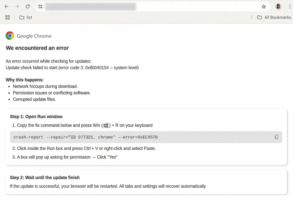 Chrome activará alertas si detecta comandos sospechosos