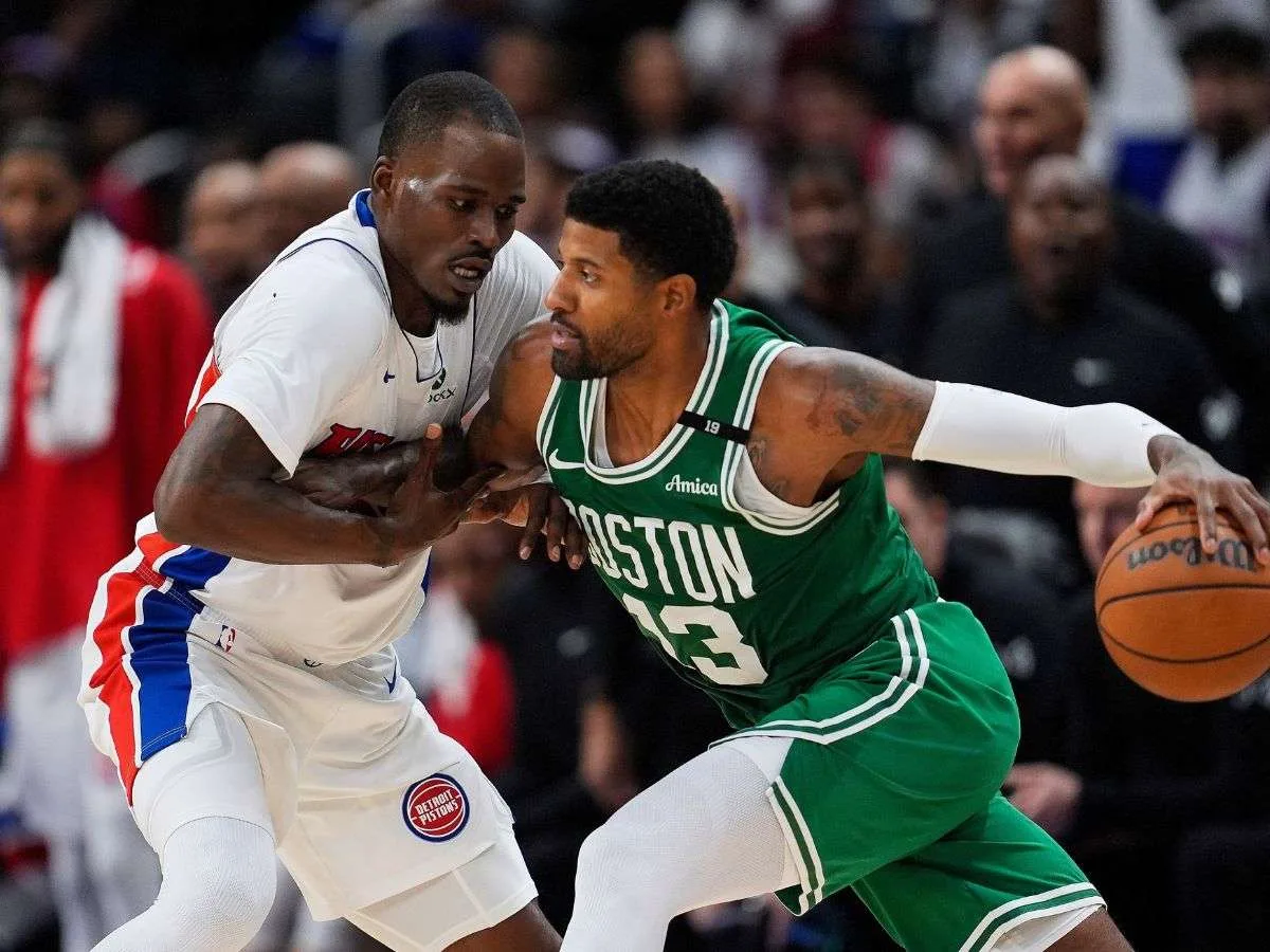 George brilló con 38 puntos, pero Boston cedió ante Detroit