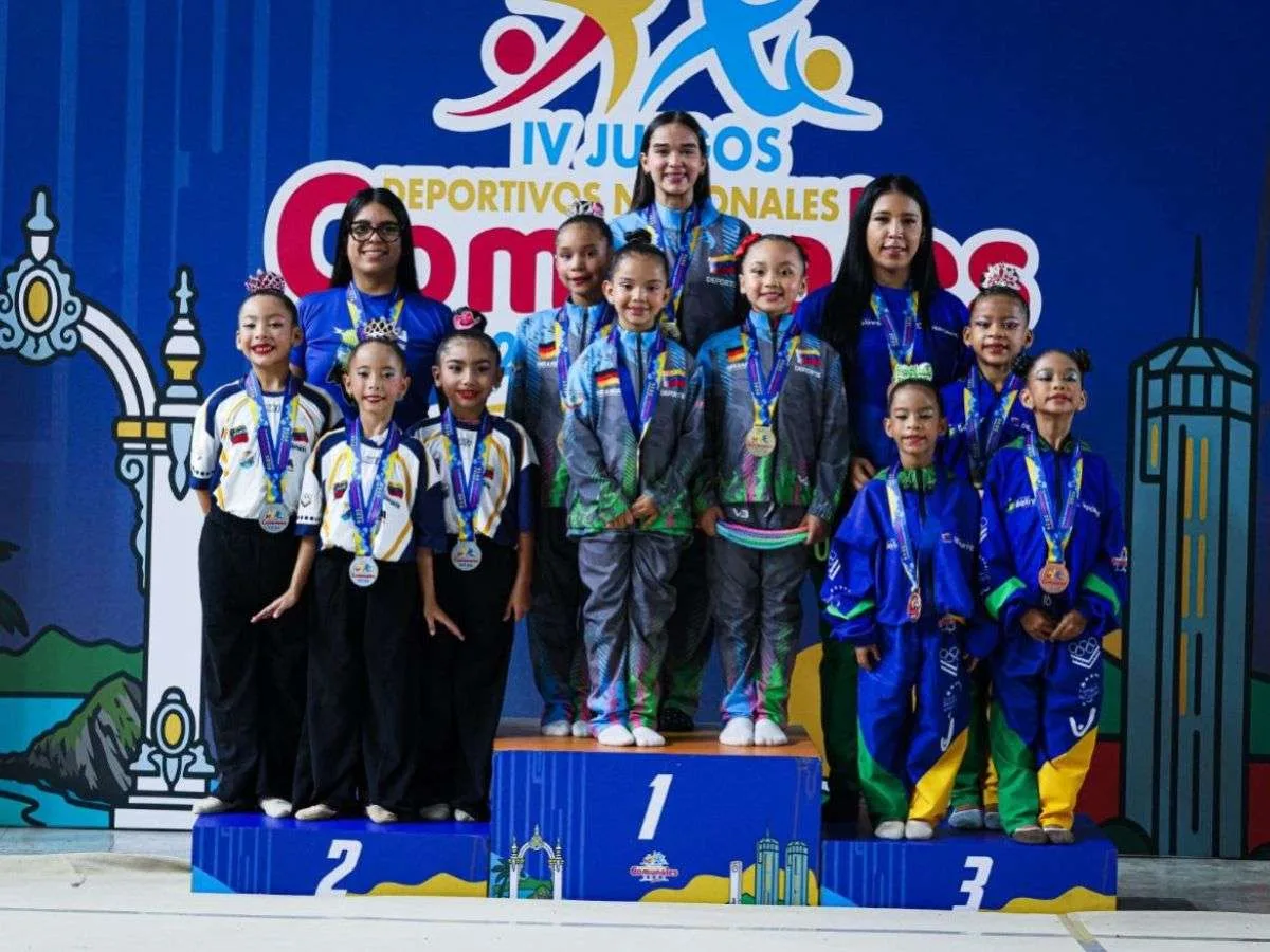 Miranda ganó el oro por equipos en la gimnasia rítmica