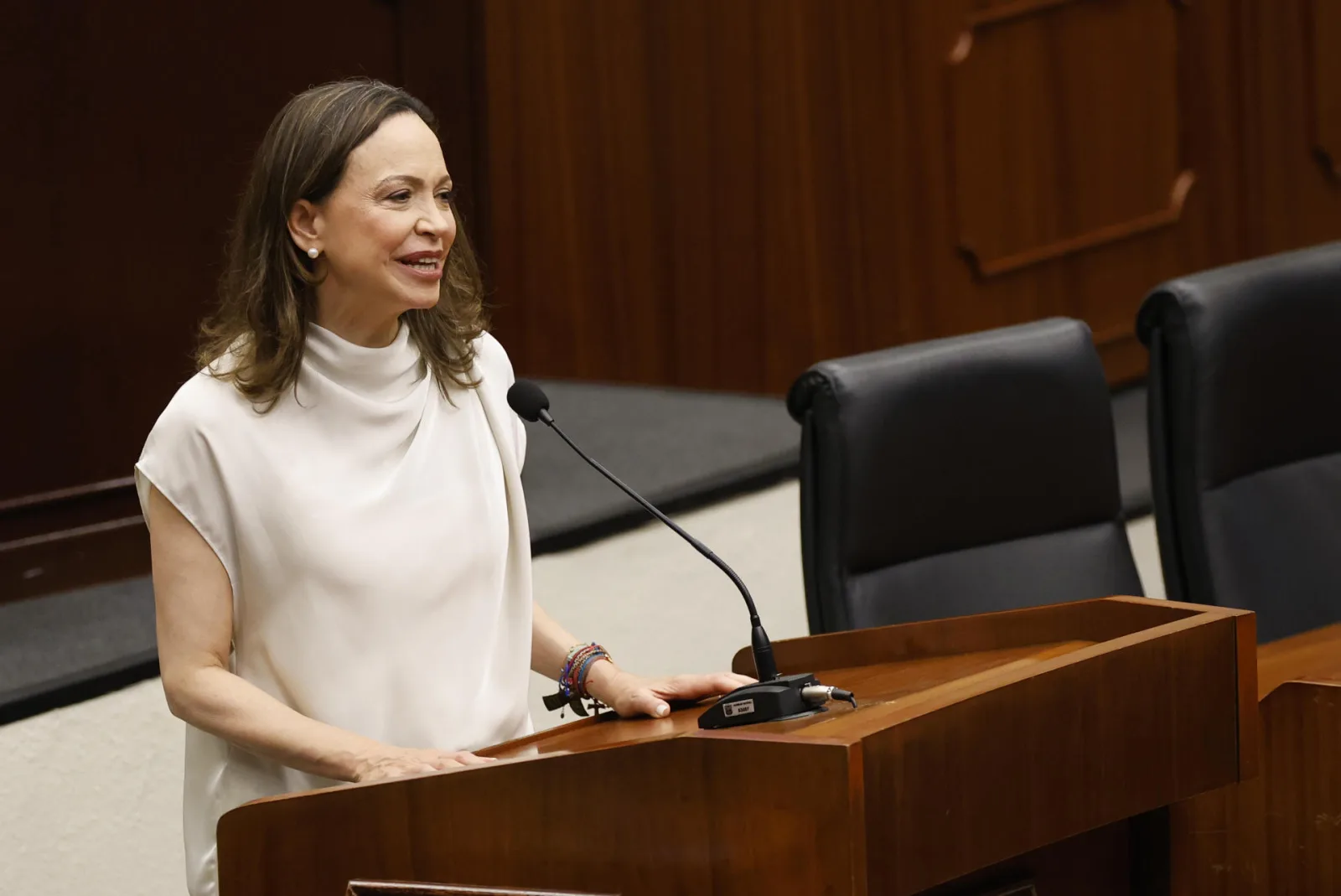 Machado: la paz colombiana depende de la democracia venezolana