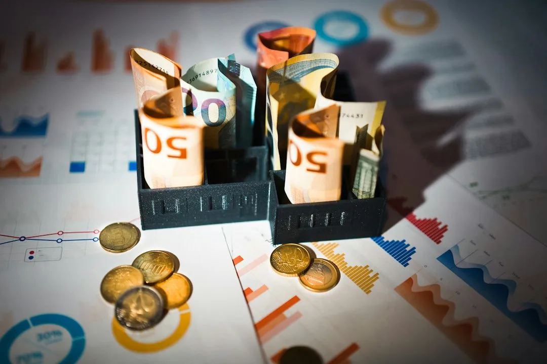 Billete, banco, casa, maqueta, documento, análisis, estadísticas