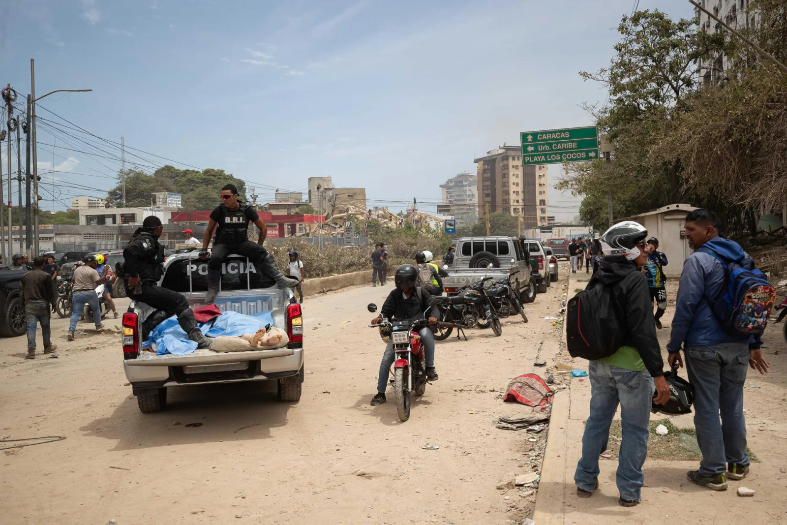 Militarizan los accesos a La Guaira tras el doble terremoto en Venezuela