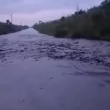 Crecida del Sarare pone en riesgo el puente de la Troncal 5