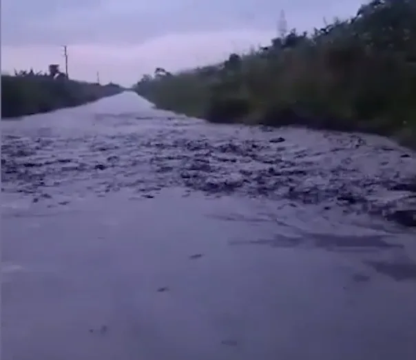Crecida del Sarare pone en riesgo el puente de la Troncal 5