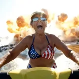 Captura de pantalla del anuncio de Kalshi "World Gone Mad"