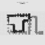 Representación abstracta de un modelo multimodal con patrones y símbolos vectorizados en monocromo.