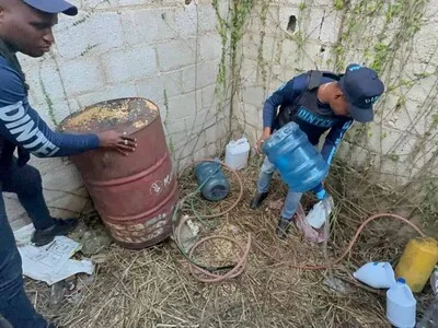 Policía halla tanque de 55 galones en fábrica de clerén