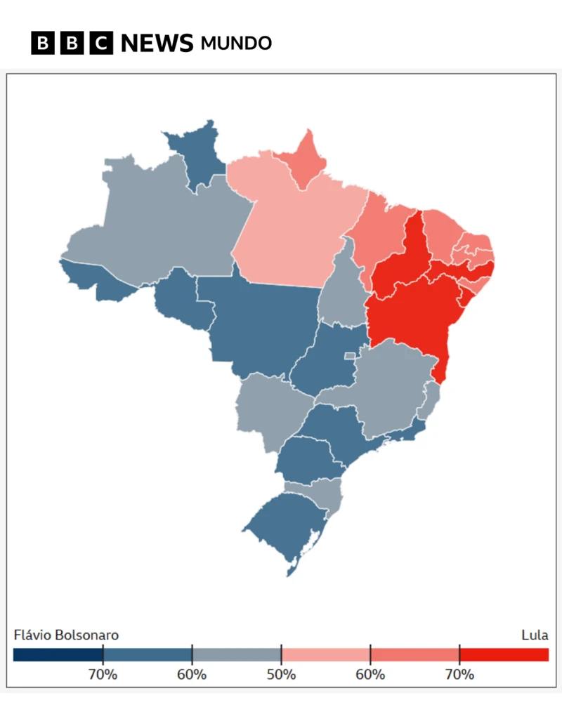 Flávio Bolsonaro supera a Lula con 15,38% escrutado
