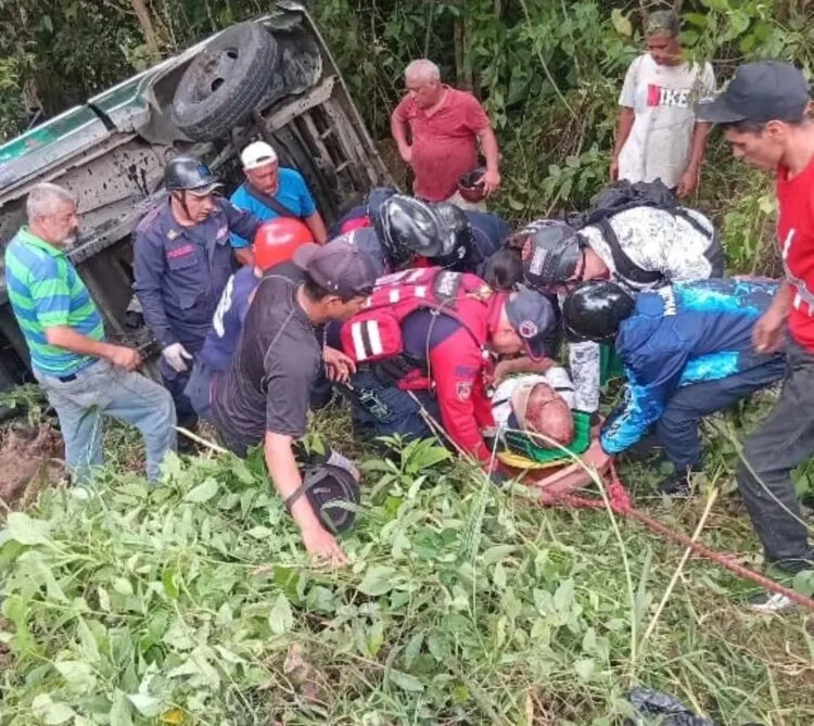 Vuelco en la Loma de Mitimbis deja un herido en Boconó
