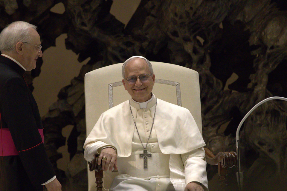 El papa León XIV durante una aparición pública.