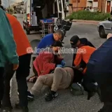Joven motorizado quedó gravemente herido en Mérida