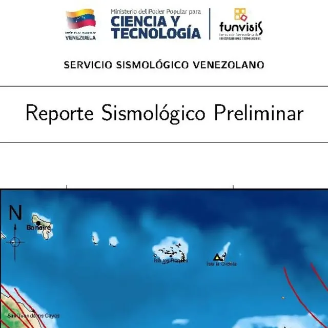 Publicación de Instagram de Fundación Venezolana de Investigaciones Sismológicas