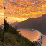 Bahía de Cata amaneció con tonos dorados este fin de semana