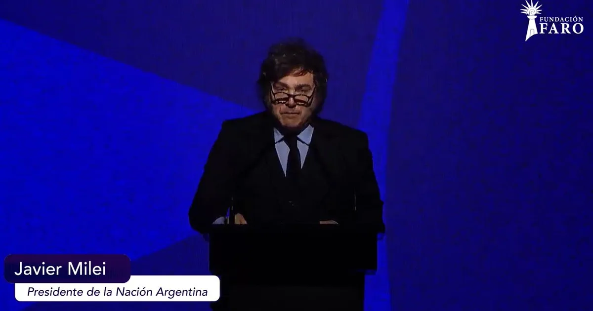 Milei agitó la disputa por Malvinas en una cena libertaria