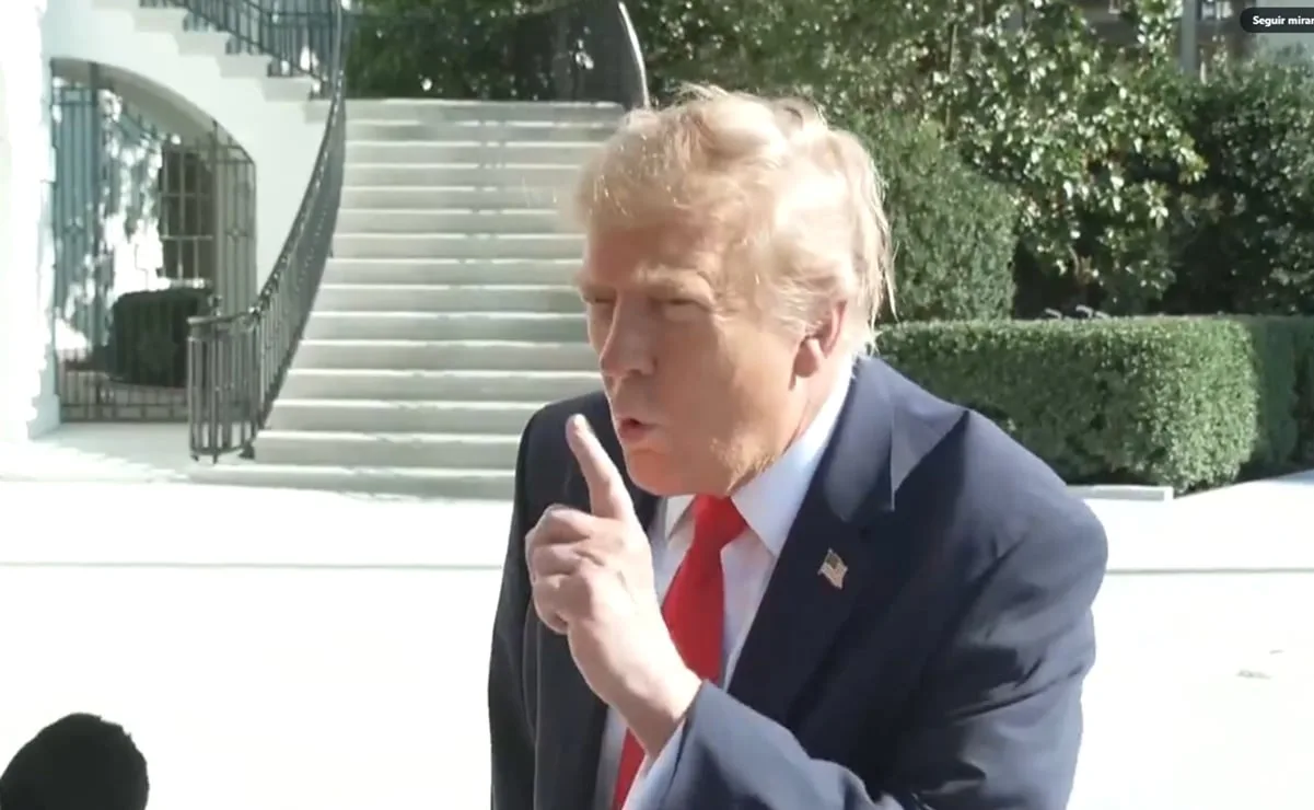 Trump arremete contra una periodista de NBC en la Casa Blanca