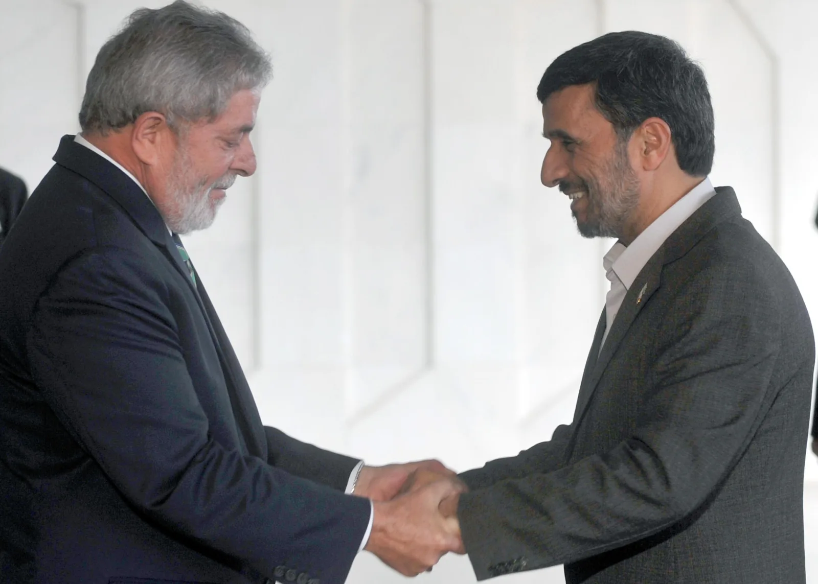 Mahmoud Ahmadinejad and Luiz Inácio Lula da Silva
