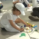 Arte y pintura acercan a niños refugiados y panameños