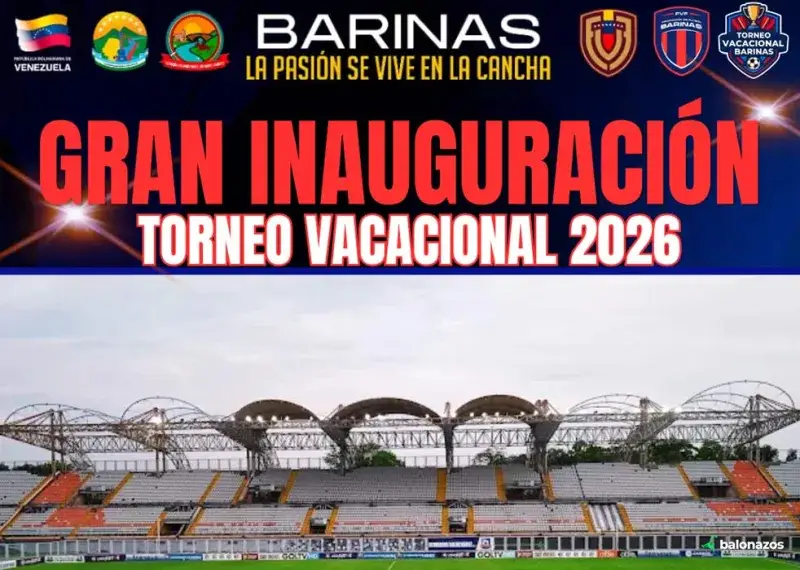 Barinas unifica su fútbol con el Torneo Vacacional 2026