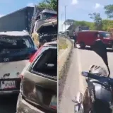 Choque múltiple en la ARC dejó al menos 15 vehículos implicados