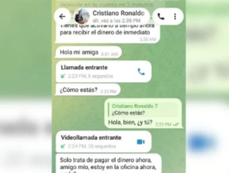 Un tequeño de 70 años esquivó estafa con falso Cristiano Ronaldo