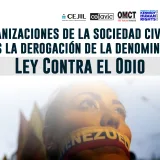 Organizaciones civiles piden derogar la Ley Contra el Odio