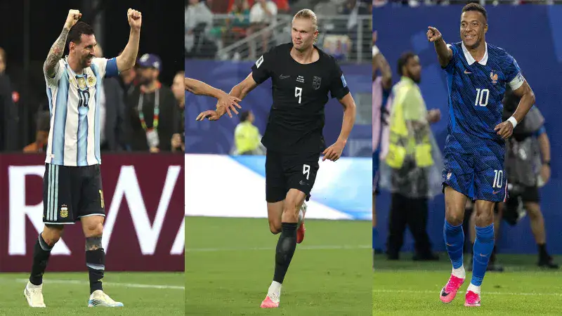 Messi, Mbappé y Haaland reavivan la amenaza al récord goleador de Just Fontaine