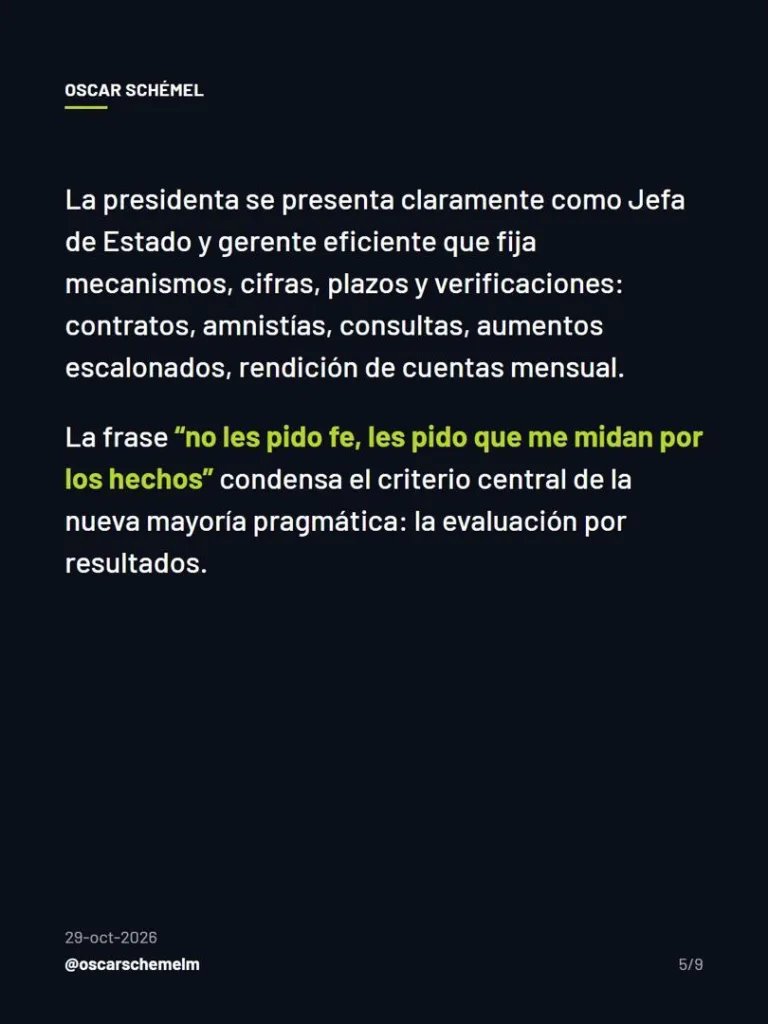 Schémel ve un giro del discurso de Delcy hacia lo cotidiano