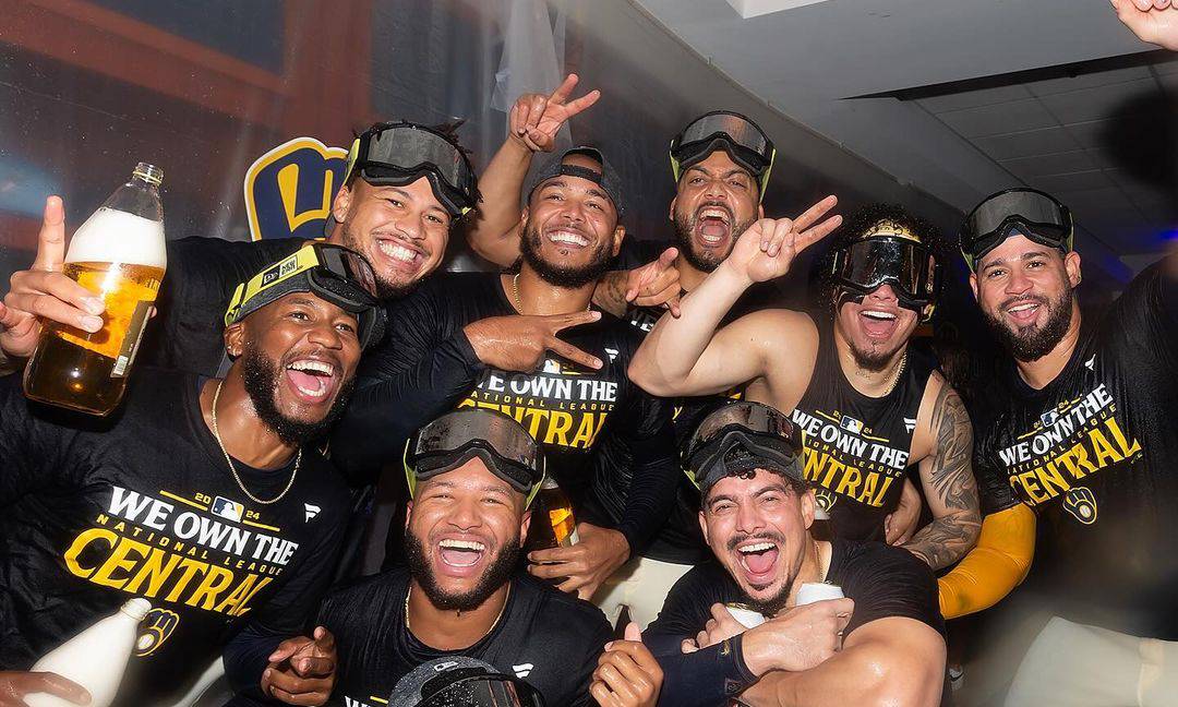 Jackson Chourio tras clasificar a playoffs de Grandes Ligas: “Esta es la celebración más divertida”