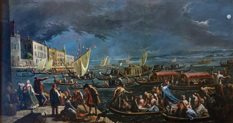 File:Ca' Rezzonico - La Sagra di Santa Marta - Gaspare Diziani.jpg