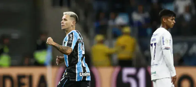 Yeferson Soteldo marcó en el triunfo de Gremio ante Fortaleza